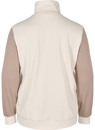 Colour-block sweatshirt, Timber Wolf/Birch, Packshot image number 1