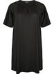 Jersey tunic with textured stripes, Black, Packshot image number 0