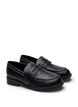 Wide fit - Leather loafers with studs, Black, Packshot image number 1