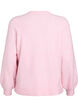 Cardigan in soft knit with gold-coloured buttons, Rose, Packshot image number 1