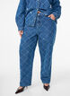 Kiana jeans with a high waist and distressed pattern, Light Blue, Model image number 2