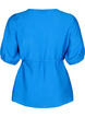 Wrap blouse in viscose with 1/2 sleeves, Olympian Blue, Packshot image number 1