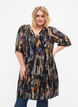 Paisley print dress in viscose, Navy Blazer AOP, Model image number 0
