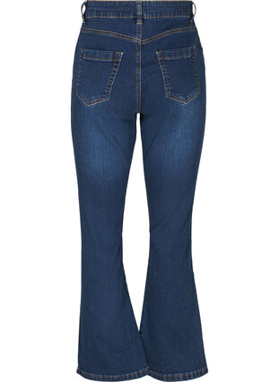 High-waisted Ellen bootcut jeans, Dark Blue, Packshot image number 1