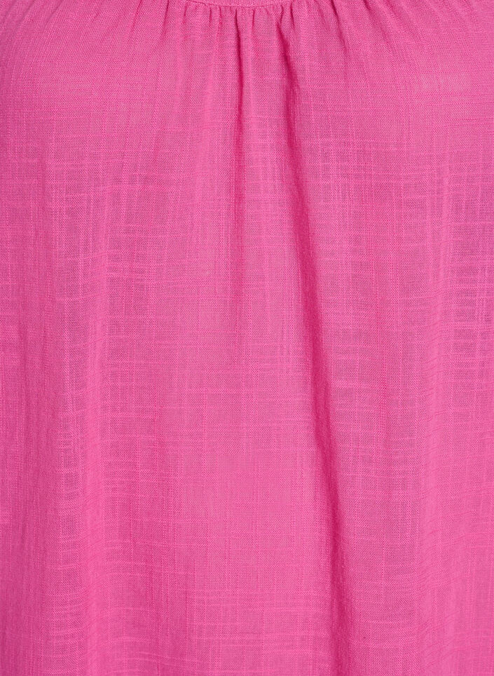 FLASH - Midi-length cotton strap dress, Pink, Packshot image number 2