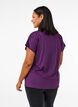 Loose training t-shirt with v-neck, Purple, Model image number 2