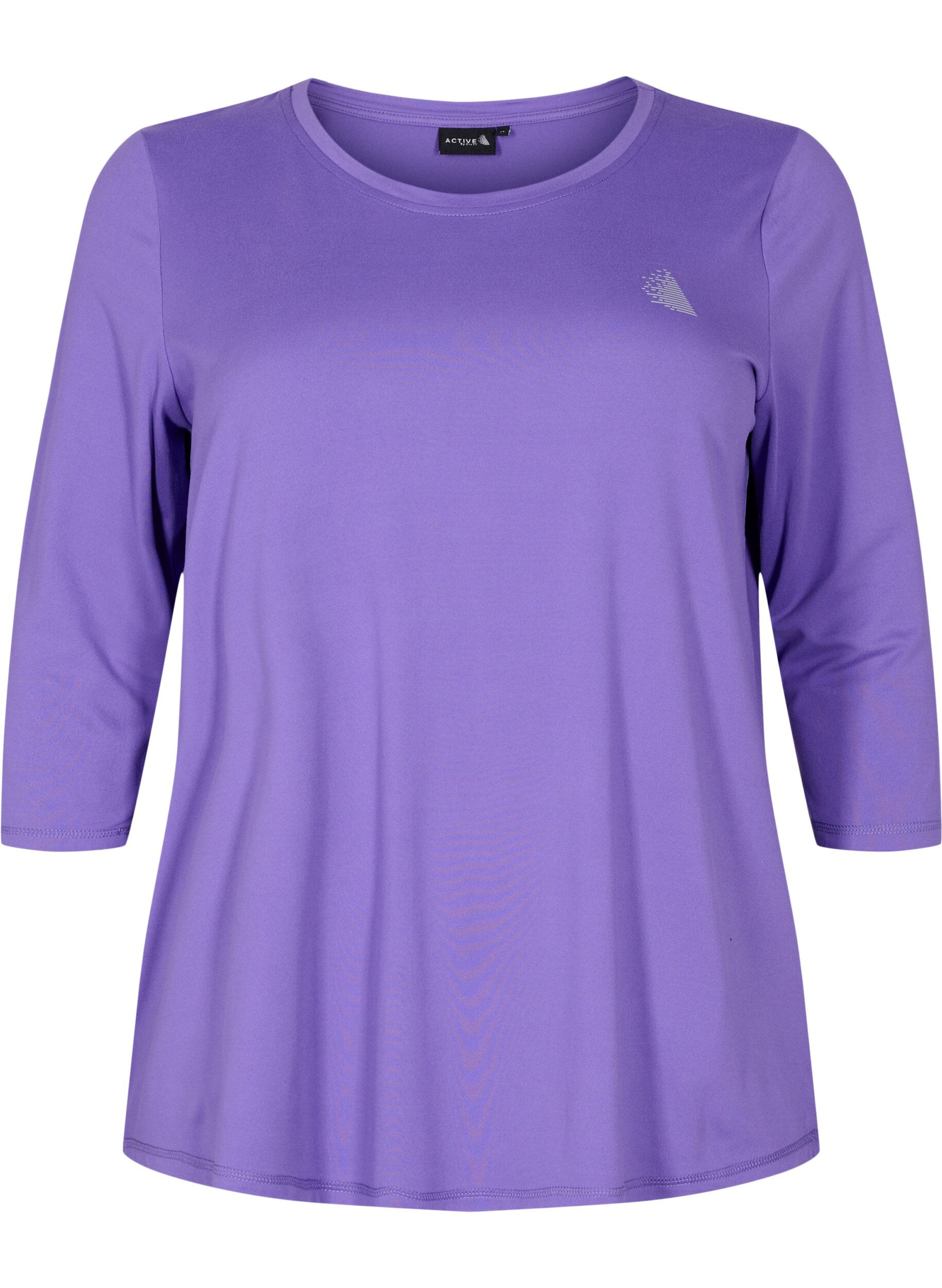 ZizzifashionSports top with 3/4 sleeves, Purple, Packshot image number 0