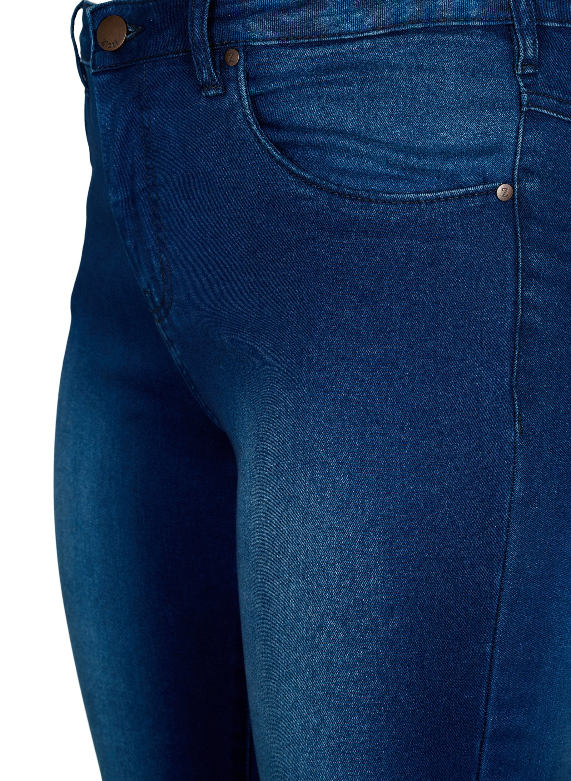 ZizzifashionSuper slim Amy jeans with high waist, Blue Denim, Packshot image number 2