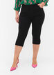 High-waisted Amy capri jeans with super slim fit, Black, Model image number 3