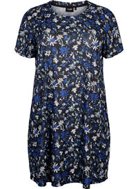 FLASH - Floral print dress with short sleeves
