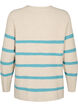 Rib-knit sweater with stripes, P.Stone/Reef W.Mel., Packshot image number 1