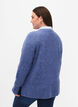 Knit sweater with slit, Gray Blue Mel., Model image number 1