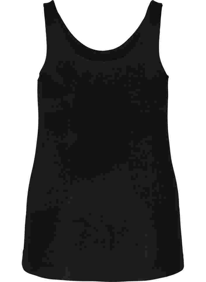 Shapewear top with wide straps, Black, Packshot image number 1