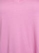 Single colour oversized t-shirt with v-neck, Pink, Packshot image number 2