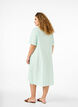 Cotton blend kaftan dress with linen, Green, Model image number 1