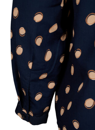 FLASH - Long sleeve blouse with print, Blue Double Dot, Packshot image number 3