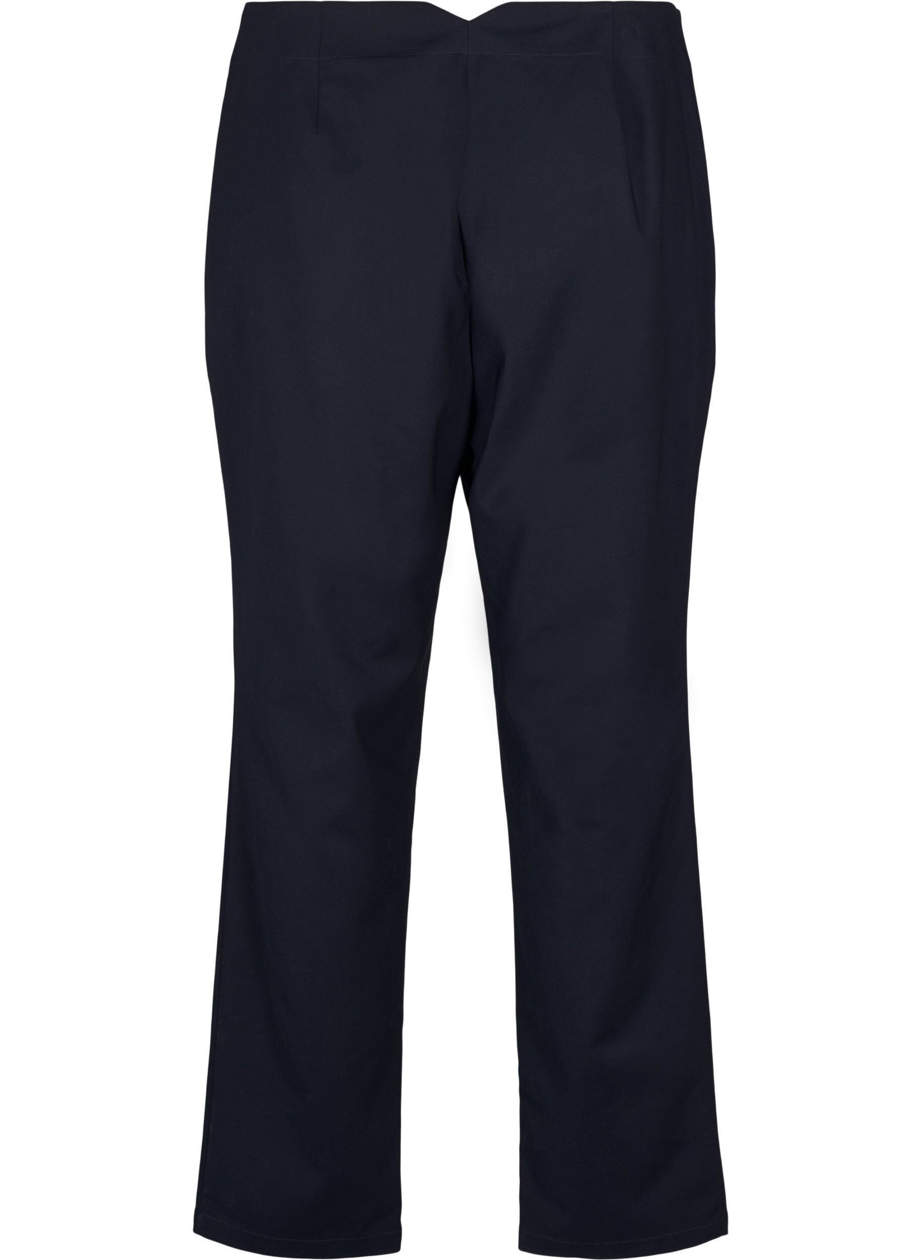 Zizzifashion Straight fit trousers with a high waist, Blue, Packshot image number 1
