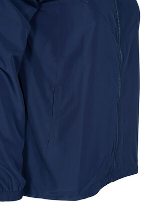 Short jacket with hood and adjustable bottom hem, Navy Blazer, Packshot image number 3