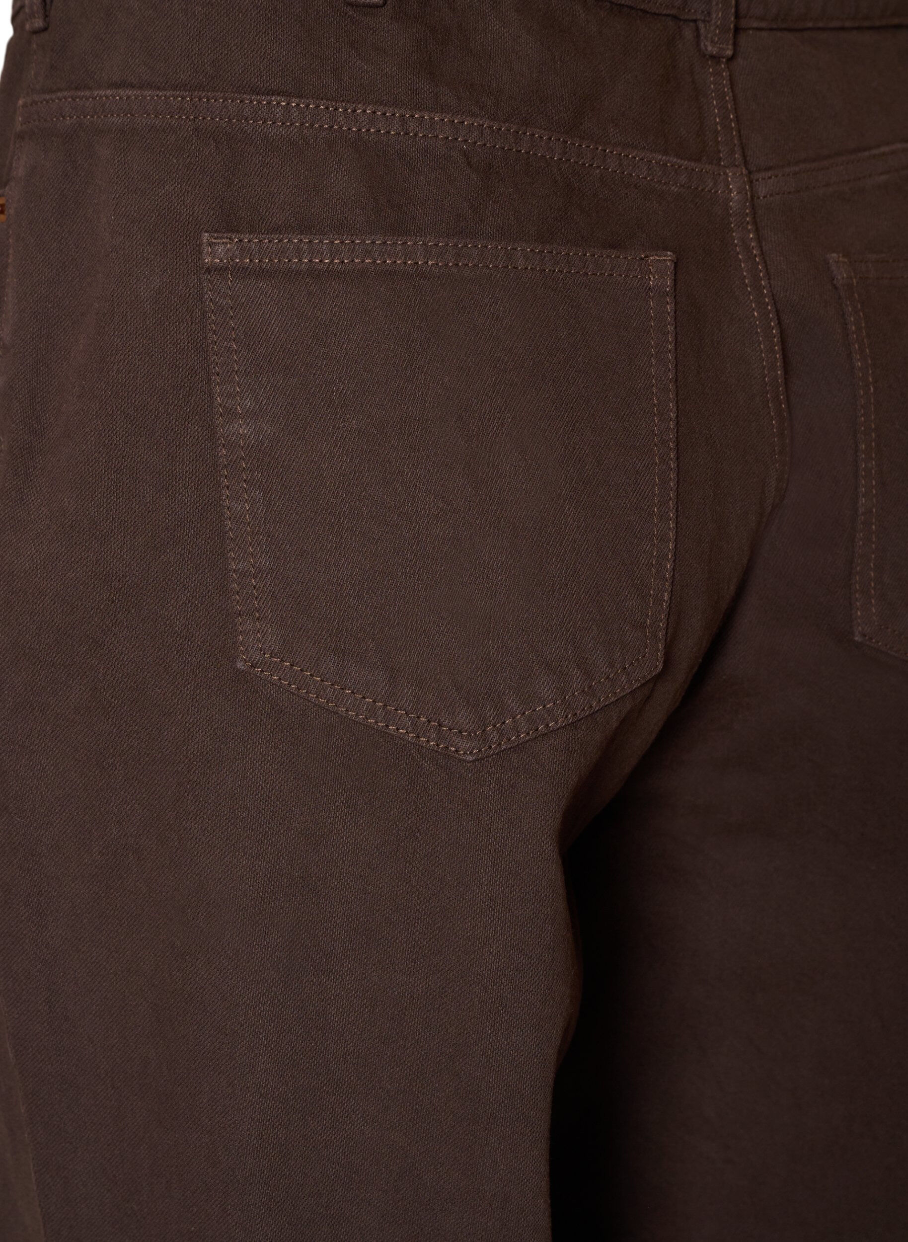 ZizzifashionColoured Kiana straight fit jeans, Brown, Packshot image number 3
