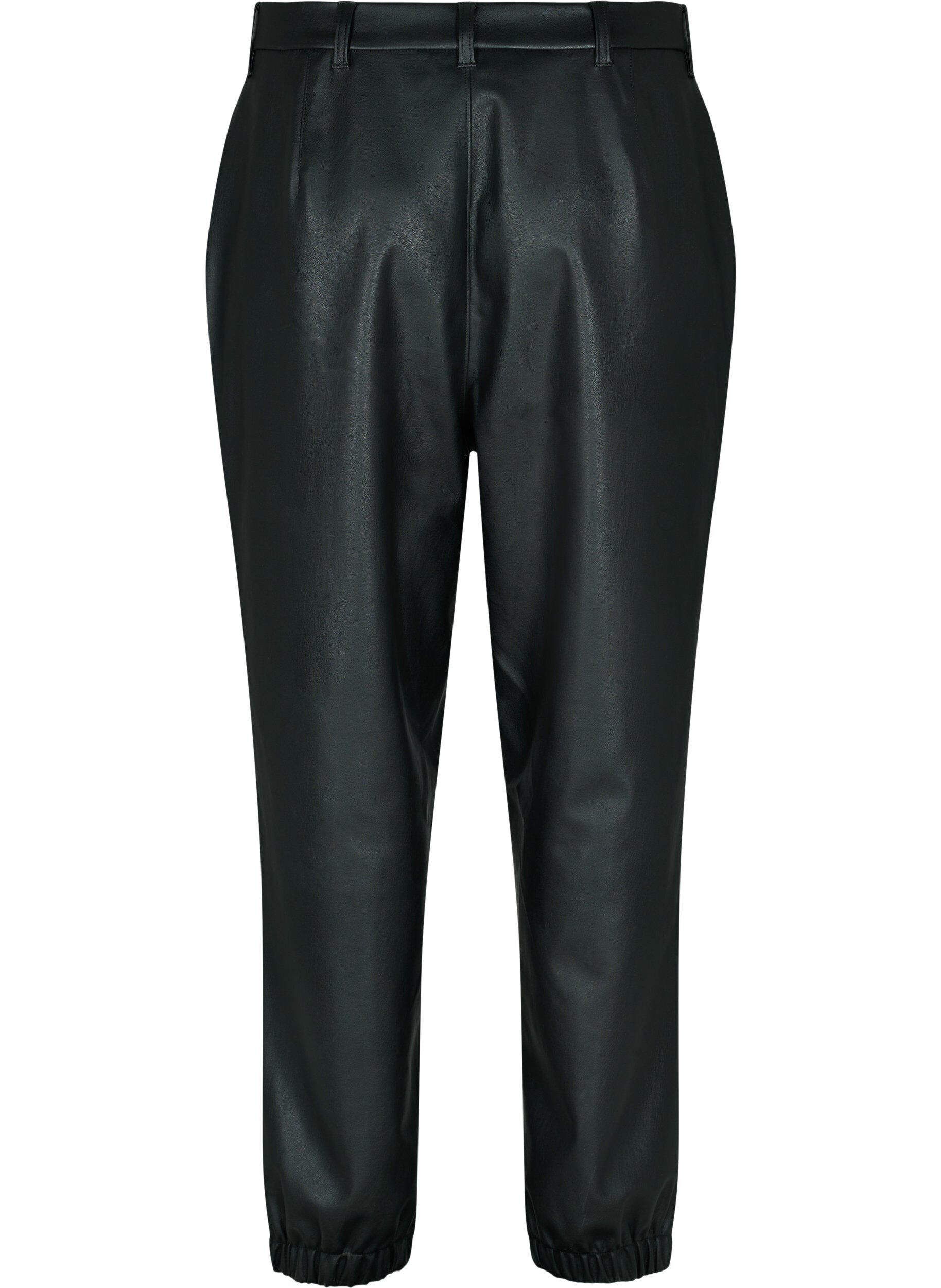 Zizzifashion Trousers in faux leather, Black, Packshot image number 1
