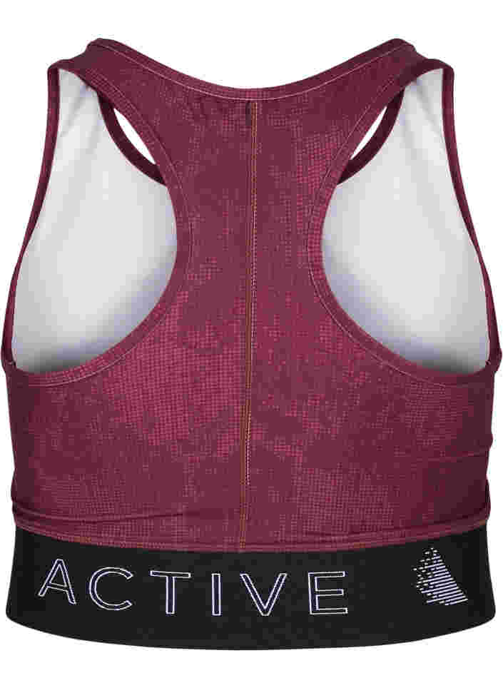 Sports bra with print and breakaway back, Dot AOP, Packshot image number 1