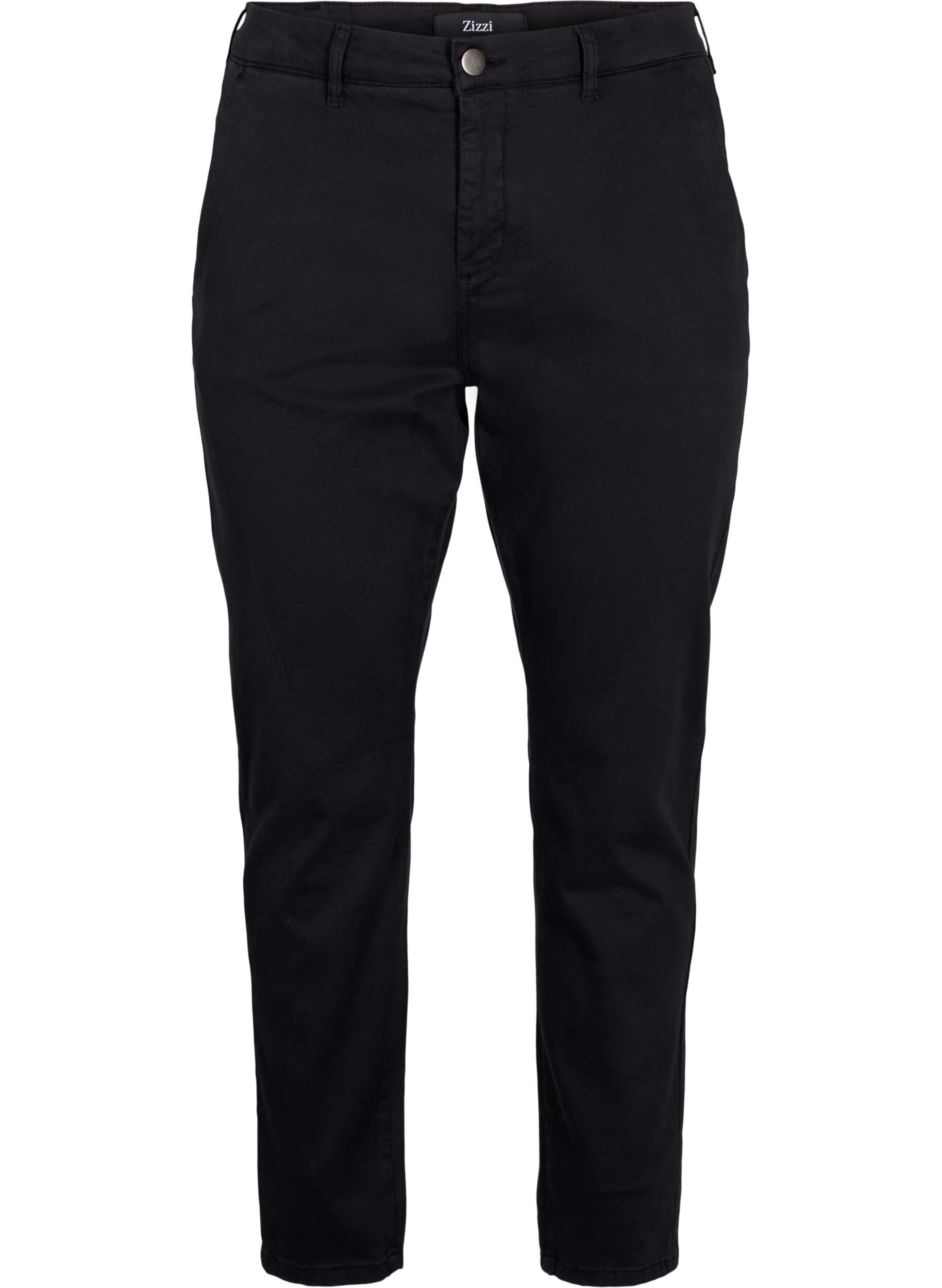 Zizzifashion Cotton chinos, Black, Packshot image number 0