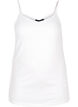 Basic cotton spaghetti strap top, White, Packshot image number 0