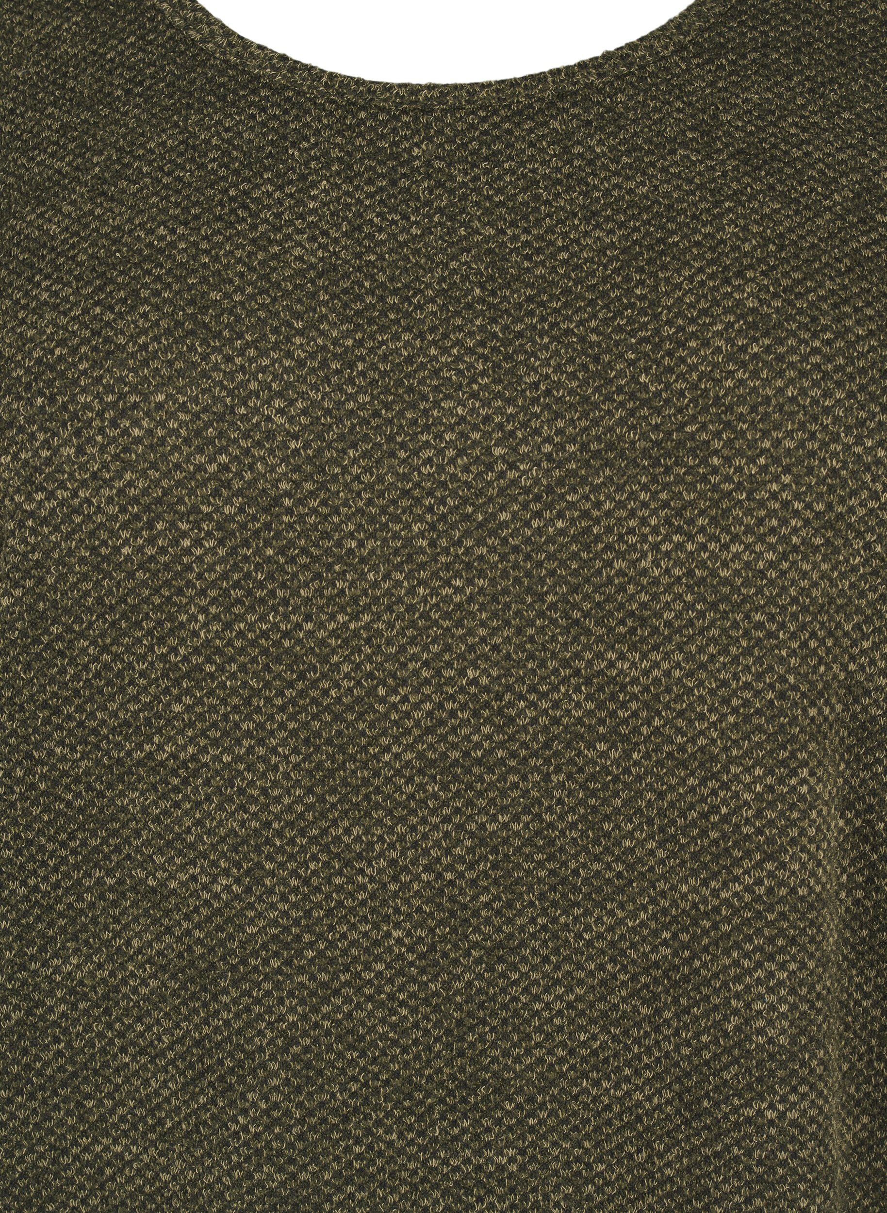 Zizzifashion T-shirt dress with short sleeves, Winter Moss, Packshot image number 2