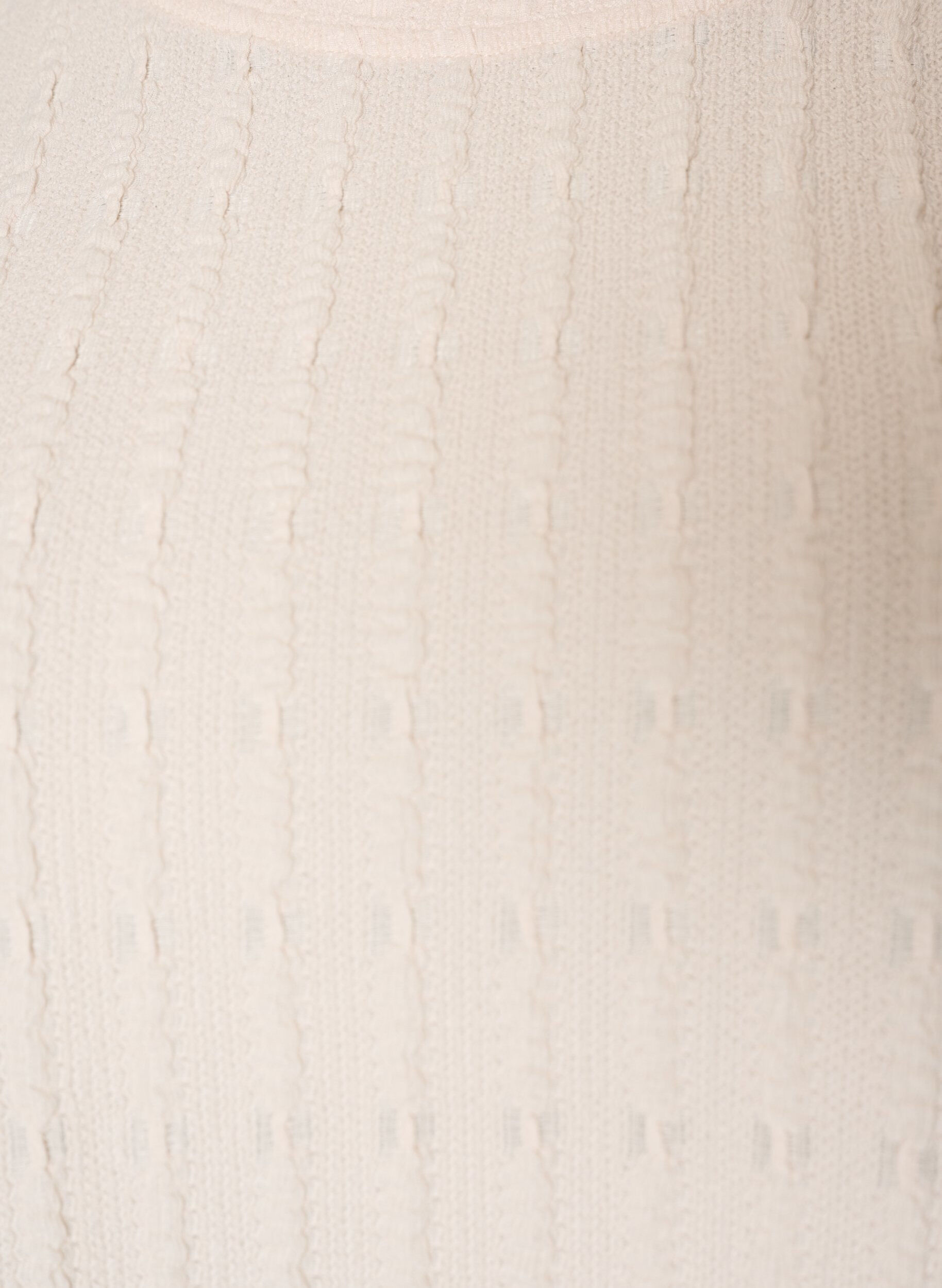 ZizzifashionStructured blouse with ruffle hem, Vanilla, Packshot image number 2