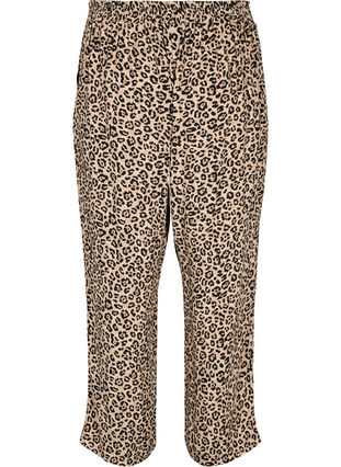 Trendy leopard print trousers, Leo AOP, Packshot image number 1