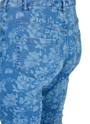 Patterned super slim Amy jeans, Blue denim, Packshot image number 3
