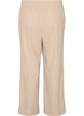 Corduroy trousers with wide legs and a high waist, Beige, Packshot image number 1