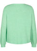Knitted cardigan with wool and buttons, Light G. Green Mel., Packshot image number 1
