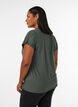 Solid-coloured training T-shirt, Green, Model image number 2