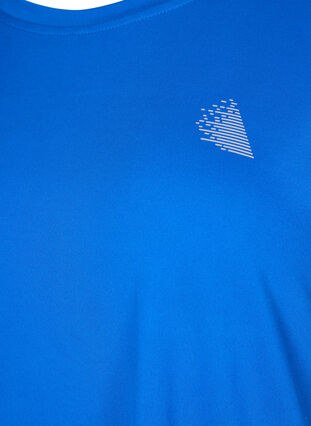 Short-sleeved workout t-shirt, Lapis Blue, Packshot image number 2