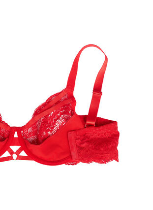 Lace bra with strings and underwire, Salsa, Packshot image number 3