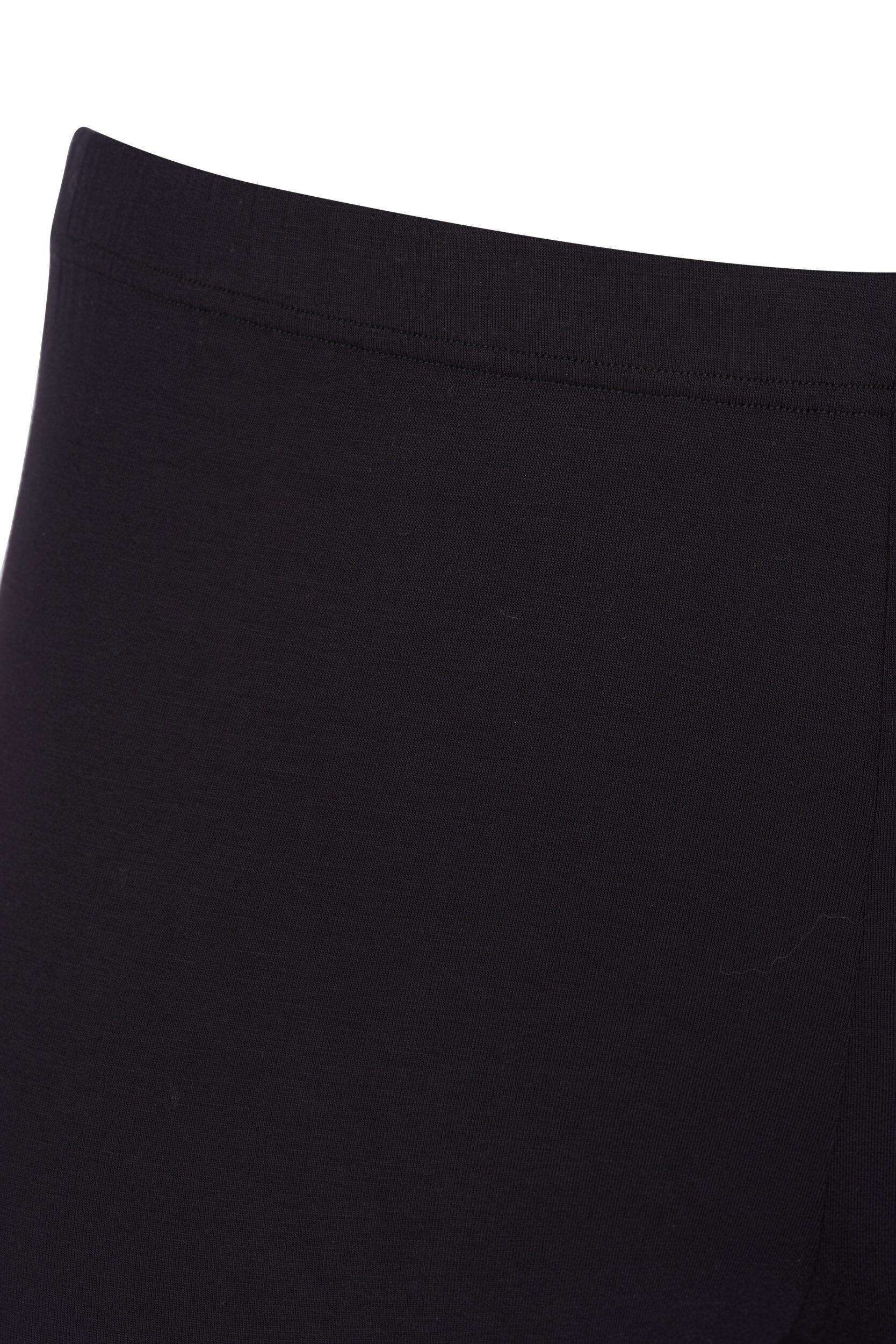 Zizzifashion Basic 3/4 leggings in viscose, Black, Packshot image number 2
