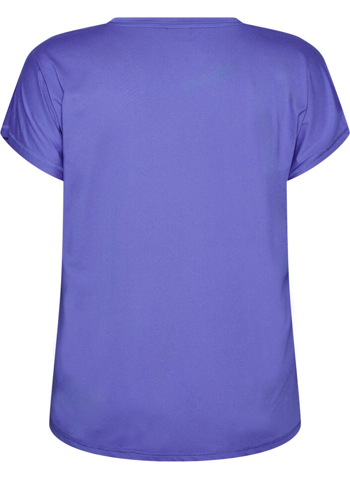 Solid-coloured training T-shirt, Blue, Packshot image number 1