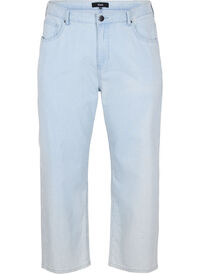 Straight, ankle length jeans