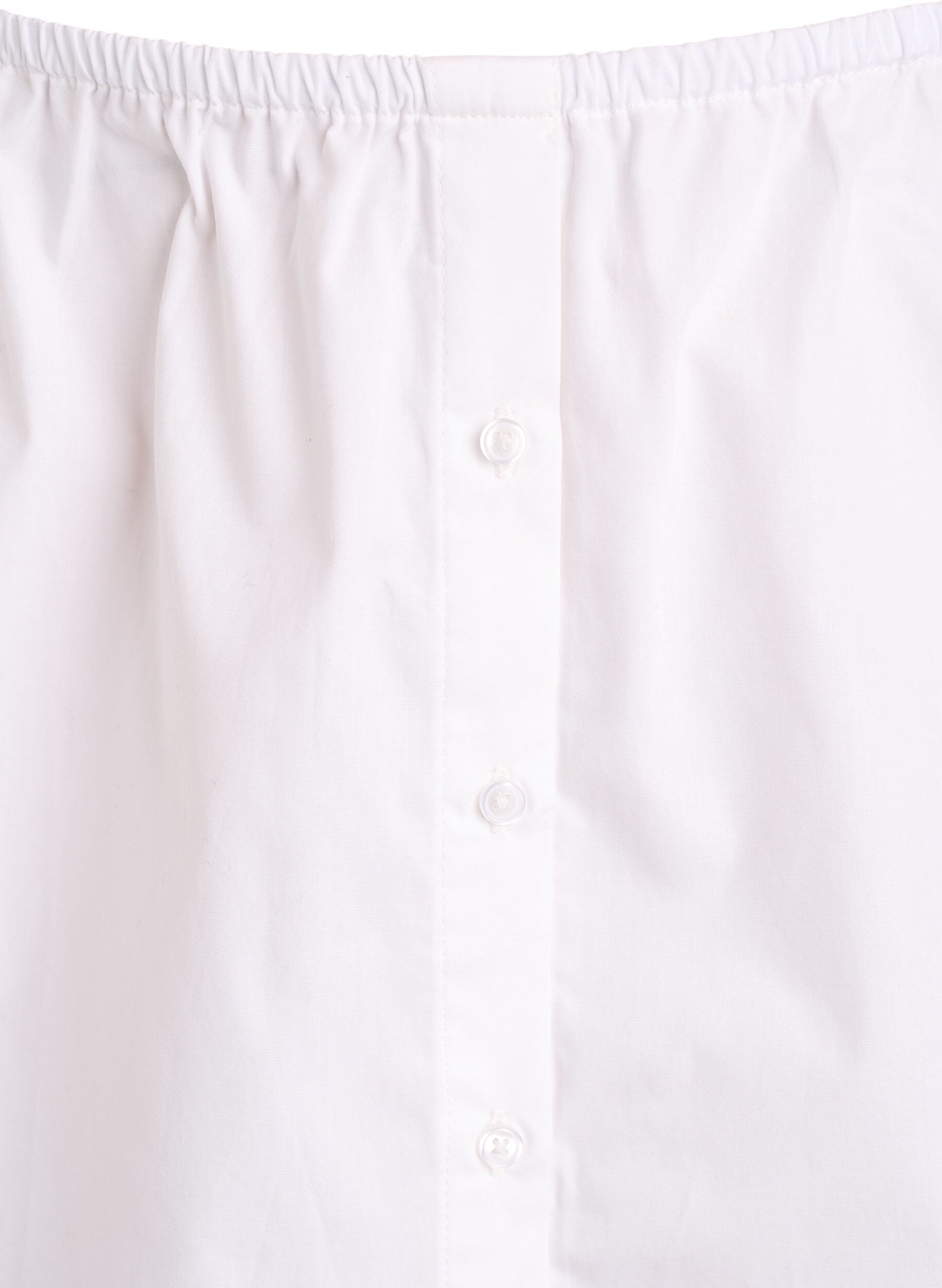 Zizzifashion Shirt extender in 100% cotton, White, Packshot image number 2