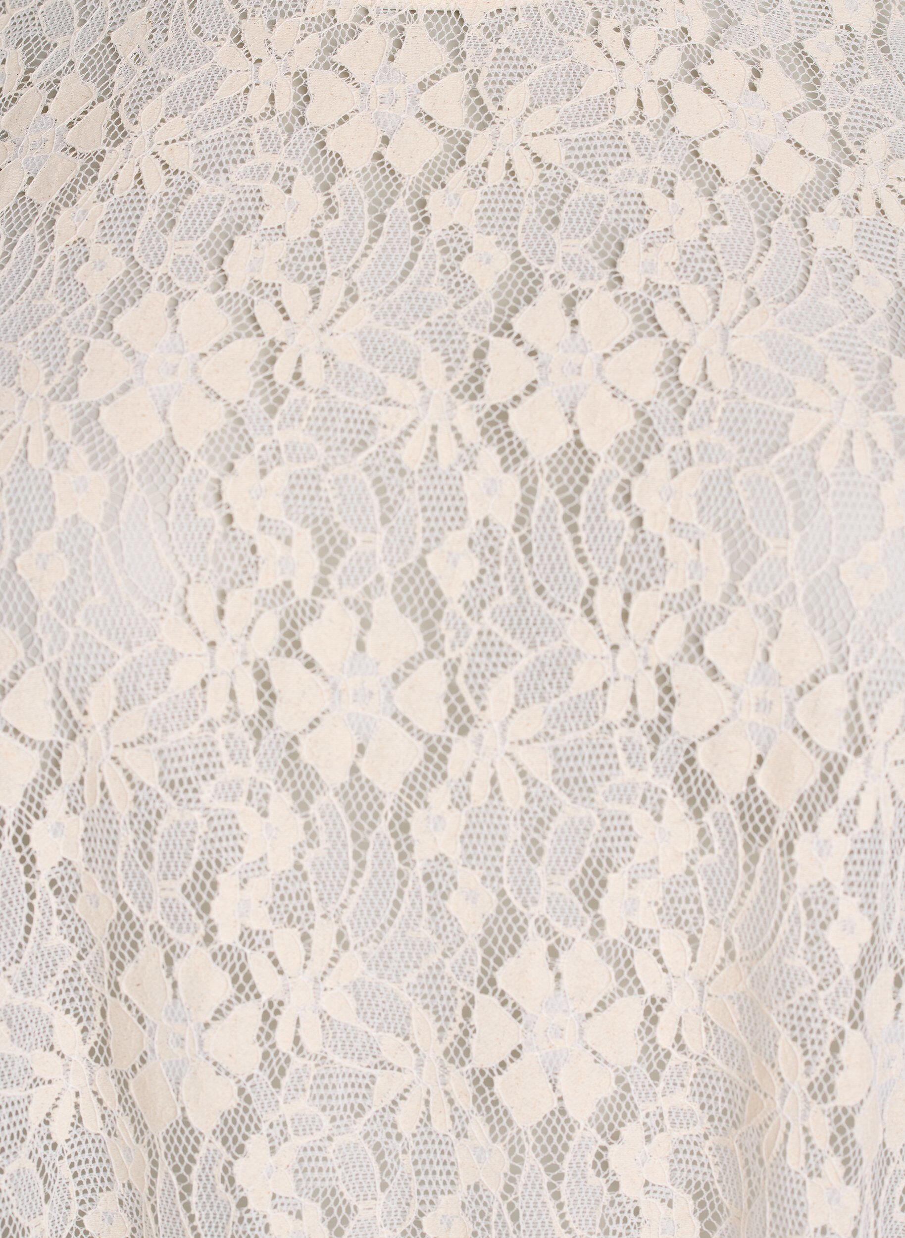 Zizzifashion Lace blouse with 3/4 sleeves, Vanilla, Packshot image number 2