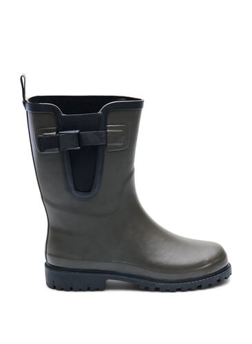 Long wide fit rubber boots, Tarmac, Packshot image number 0