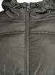 Short puffer jacket with a hood and two-way zipper, Dark Grey, Packshot image number 2