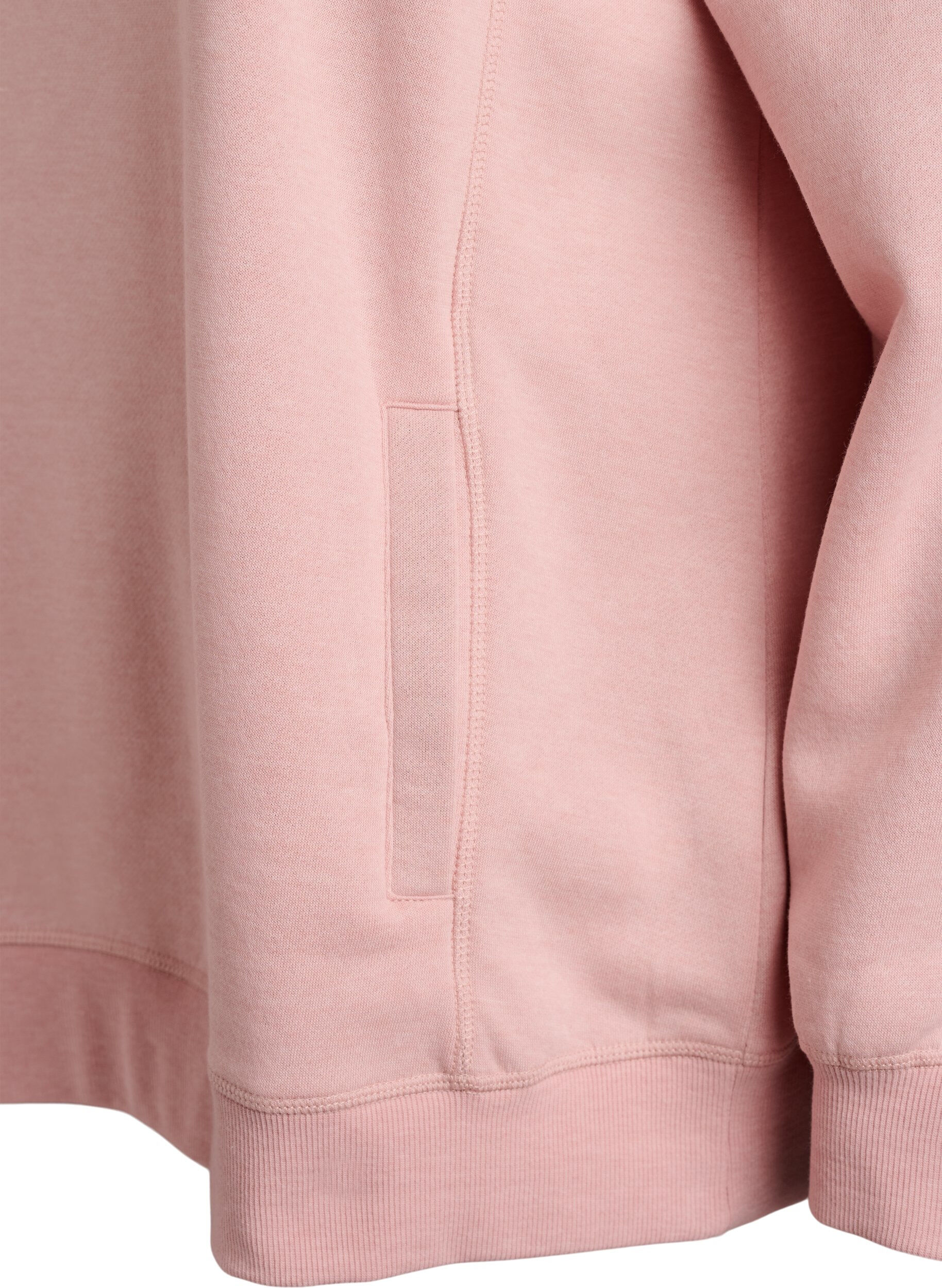 ZizzifashionSweatshirt with high collar and pockets, Red, Packshot image number 3
