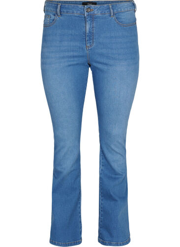 High-waisted Ellen bootcut jeans, Light blue, Packshot image number 0