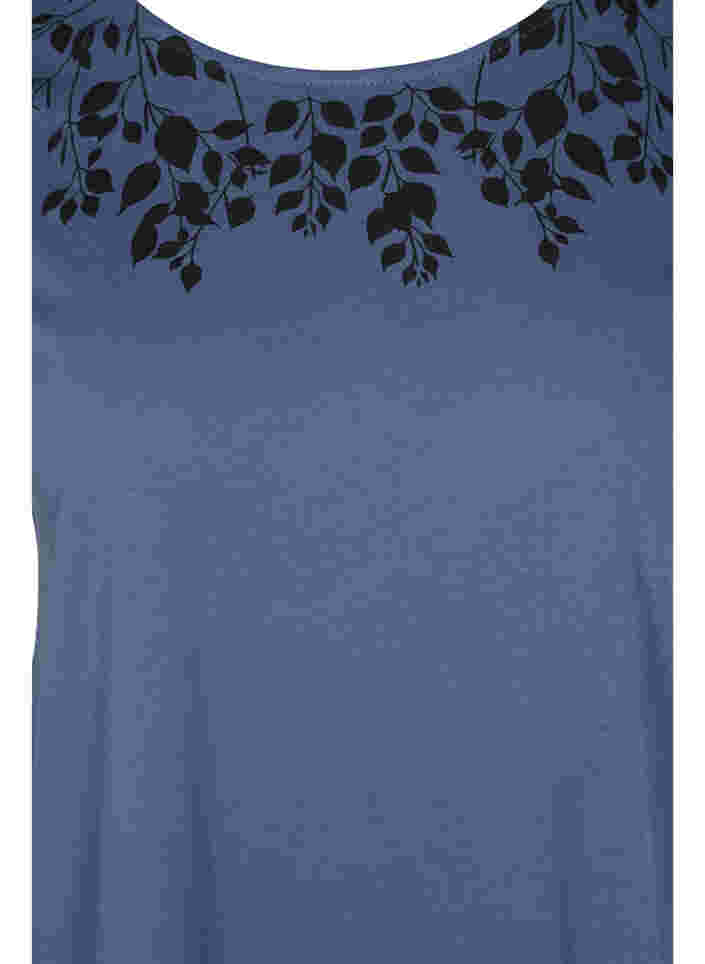 Cotton t-shirt with print details, Vintage Ind mel Leaf, Packshot image number 2