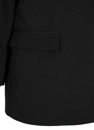 Classic blazer with button closure, Black, Packshot image number 3