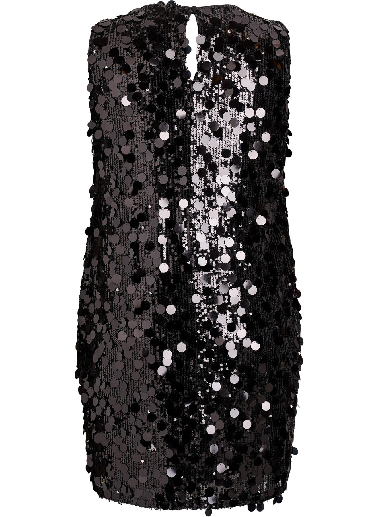 Short sequin dress - Black - Sz. 40-64 - Zizzifashion Short sequin dress - Black - Sz. 40-64 - Zizzifashion