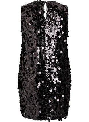 Short sequin dress - Black - Sz. 40-64 - Zizzifashion Short sequin dress - Black - Sz. 40-64 - Zizzifashion