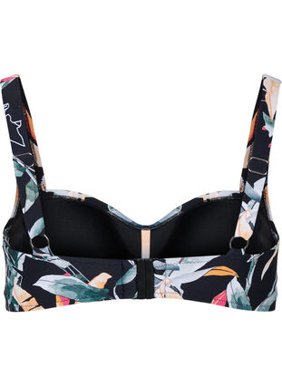Printed bikini top, Leaf Print, Packshot image number 1